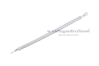 [E] สายกราวด์ สายถัก ทองแดงปราศจากออกซิเจน ครอบสายทนความร้อน 500 องศา ขนาด 0.75 sq.mm ยาว 100 mm